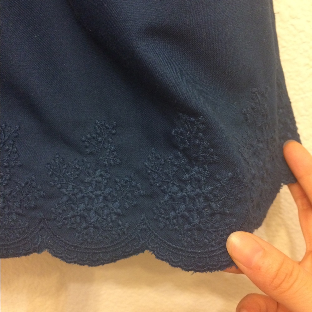Earth Music&Ecology Embroided Hem Culottes - Picture 7 of 7
